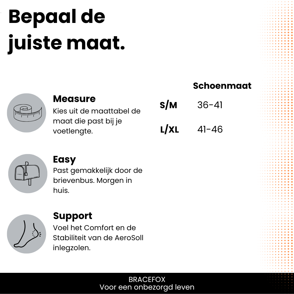 Bracefox AeroSoll dagelijkse inlegzolen