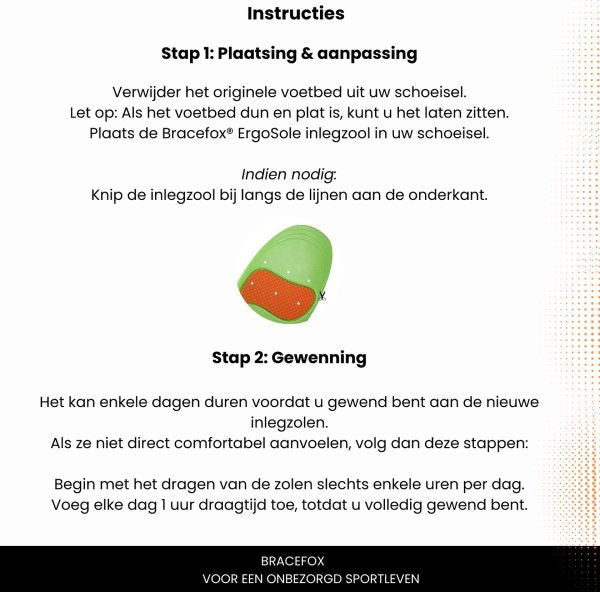 Bracefox® Heel Spur Insoles 'ErgoSole'