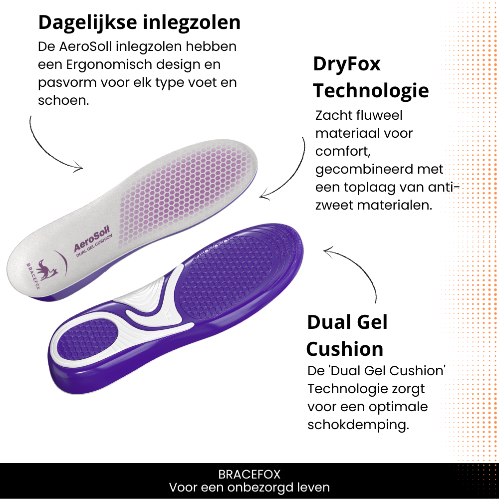 AeroSoll inlegzolen met Dual Gel Cushion demping