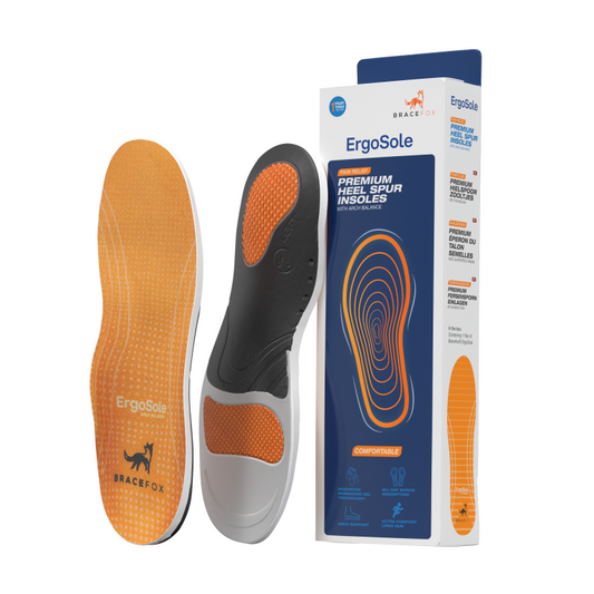 Bracefox® Medical Insoles 'ErgoSole' | 2025 Edition | For Plantar Fasciitis &amp; Heel Pain Relief