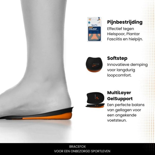 Bracefox® Gel hielspoor zooltjes 'Spurfix'