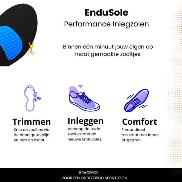 Bracefox® Premium Sport Insoles 'EnduSole'